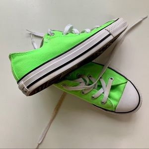 Converse | Lime Electric Green All Stars Size 3